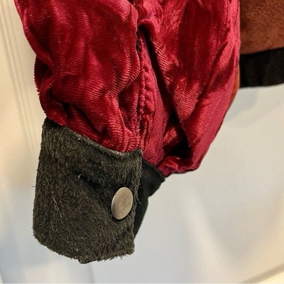 Vintage Brandon Thomas, patchwork bomber jacket. 80s. Leather. Woman’s size S. - Picture 9 of 14